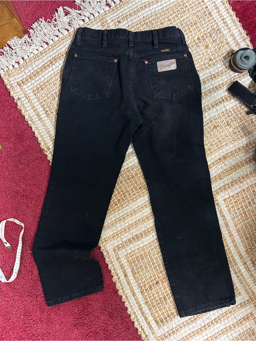 Wrangler Black Straight-Leg Jeans - Picture 2 of 8